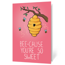 Valentine's Day Bees (Illustrated) - thumbnail