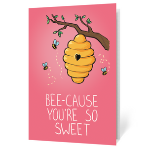 Valentine's Day Bees (Illustrated)